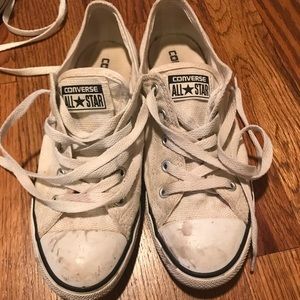 White Ankle Converse